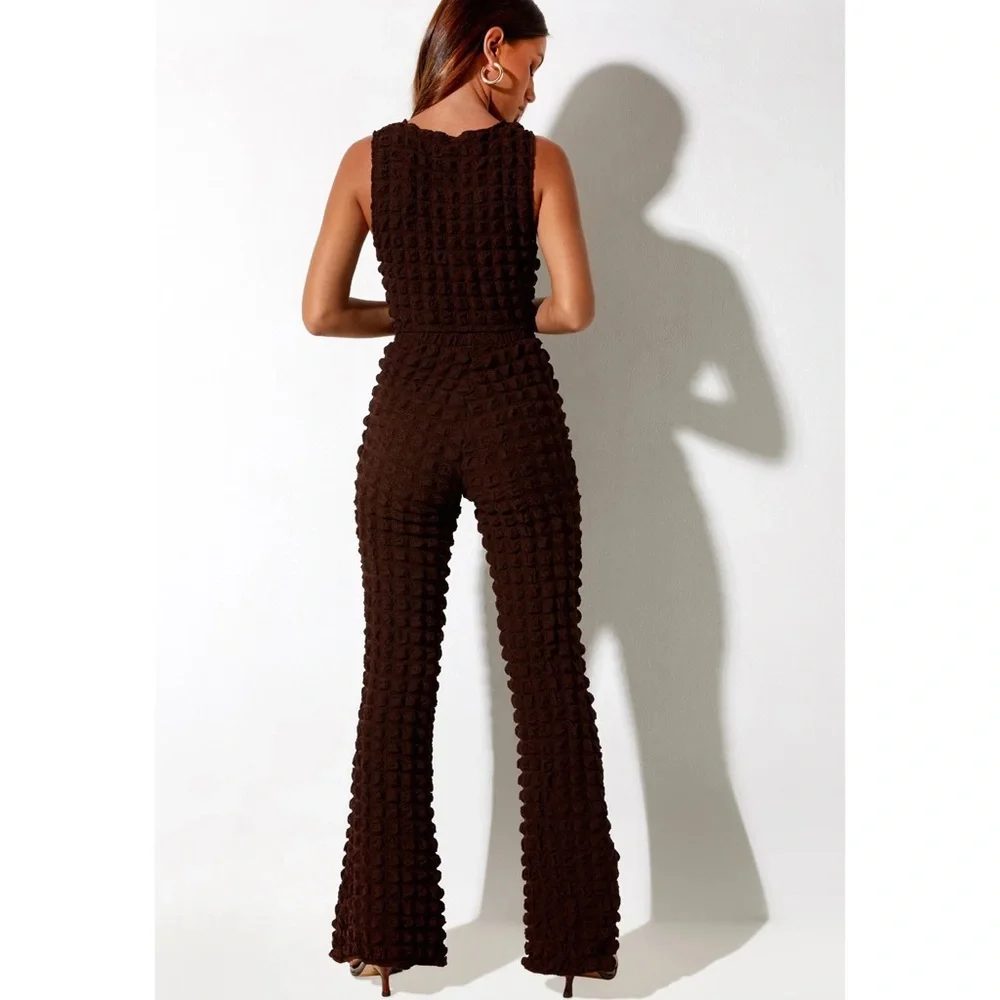 Motel Rocks Meldi Trousers and Neno Crop Top Set - Picture 4 of 9